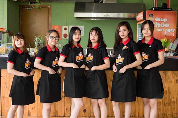 Áo thun đồng phục quán cà phê, trà sữa - Ruby Uniform - Đồng Phục Ruby